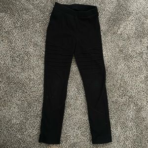 Black moto leggings by Art Class